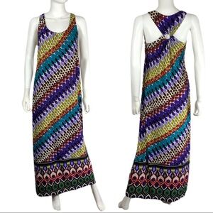 Emma & Michelle Cross Back Maxi Dress